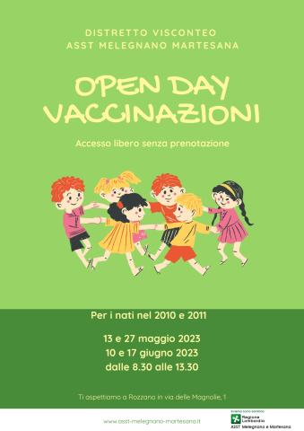Open day vaccinazioni pediatriche